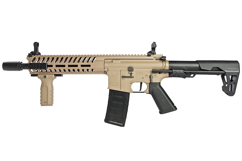 King Arms TWS M4 Striker M-LOK CQB Ultra Grade II AEG Rifle (Dark Earth)