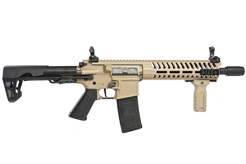 King Arms TWS M4 Striker M-LOK CQB Ultra Grade II AEG Rifle (Dark Earth)