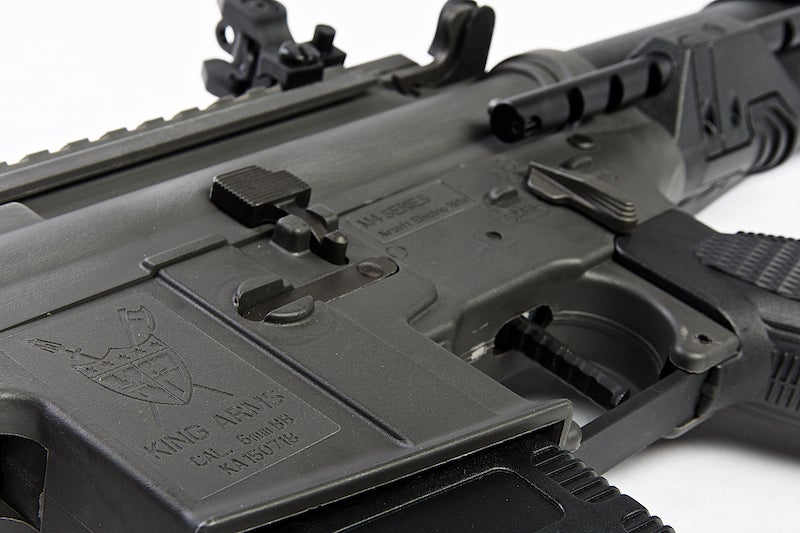 King Arms TWS M4 Striker M-LOK CQB Ultra Grade II AEG Rifle (Guy Metal Grey)
