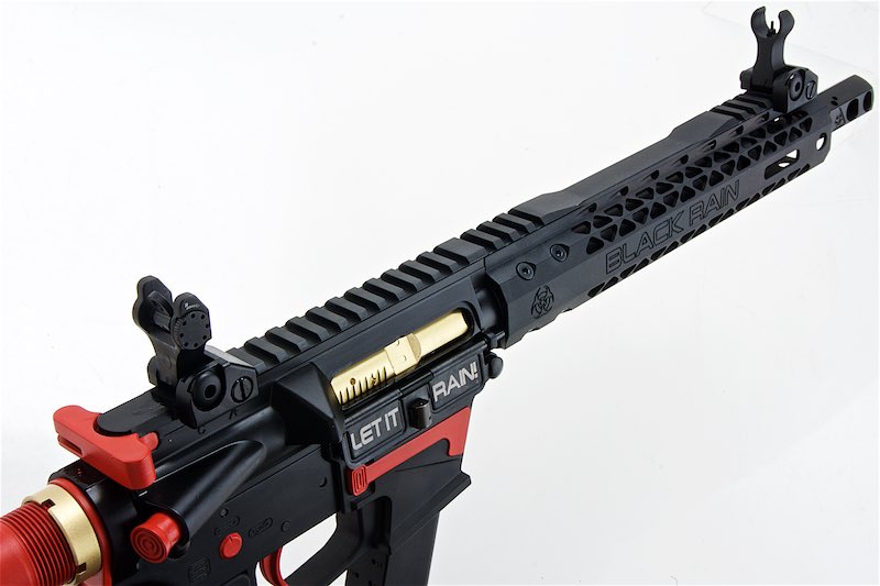 EMG TWS Black Rain Ordnance 9mm Carbine GBB Rifle Airsoft Guns (Black/ Red)