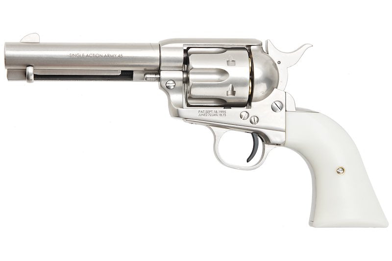 45 Silver Rifle King Arms SAA .45 Peacemaker Gas Revolver S (Ver2., Silver) | eHobbyAsia