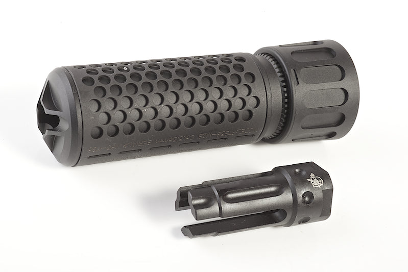 Knight's Armament Airsoft (Madbull) 556 QDC/CQB Suppressor With Flash Hider (14mm CCW)