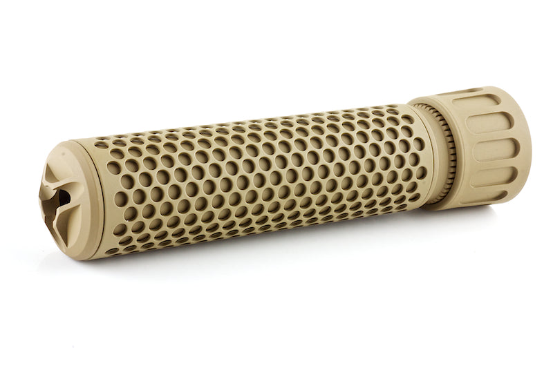 Knight's Armament Airsoft (Madbull) 556 QDC/CQB Suppressor With Flash Hider (14mm CCW/ Tan)
