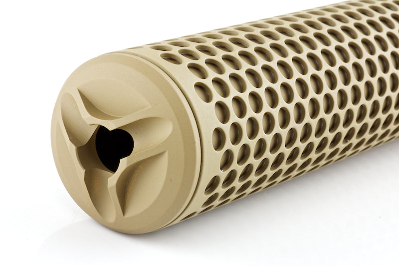 Knight's Armament Airsoft (Madbull) 556 QDC/CQB Suppressor With Flash Hider (14mm CCW/ Tan)