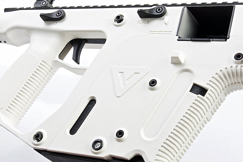 KRYTAC KRISS Vector Limited Edition AEG SMG Rifle (Alpine White/ with Mock Suppressor)