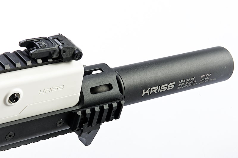 KRYTAC KRISS Vector Limited Edition AEG SMG Rifle (Alpine White/ with Mock Suppressor)