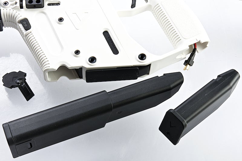 KRYTAC KRISS Vector Limited Edition AEG SMG Rifle (Alpine White/ with Mock Suppressor)