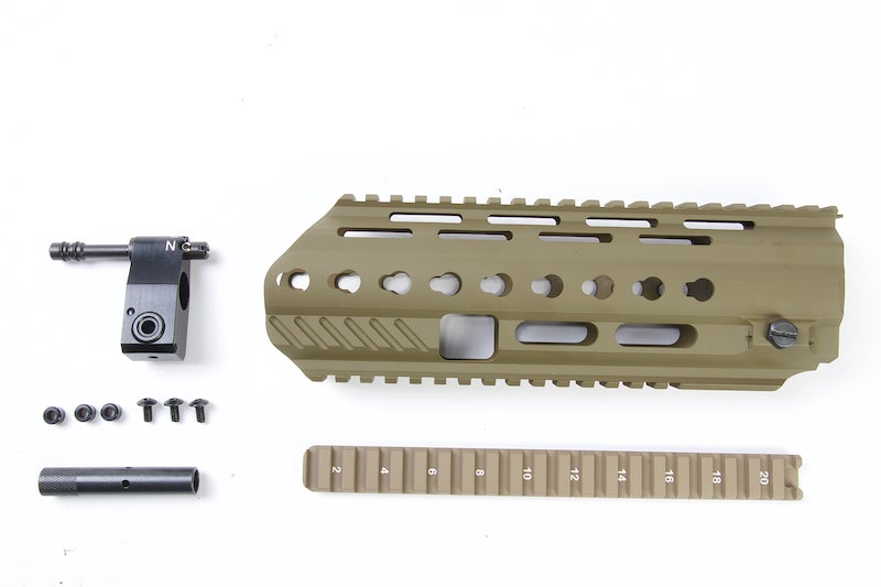 Angry Gun L85A3 Conversion Kit for G&G AEG Version (included Rail System, Top Rail, Gas Block & Gas Piston)