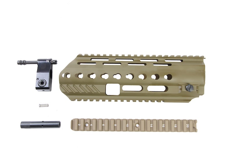 Angry Gun L85A3 Conversion Kit for WE GBB Version (included Rail System, Top Rail, Gas Block & Gas Piston)