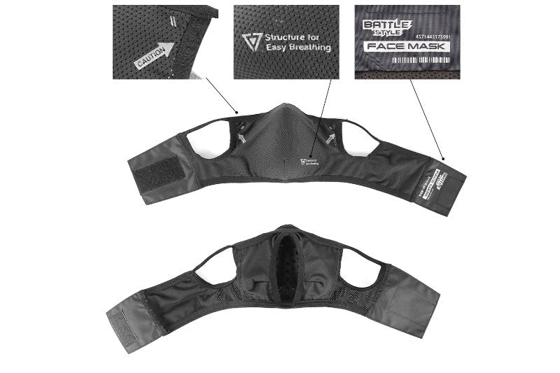 Laylax (Battle Style) AeroFlex Face Guard (S-M/ FG)