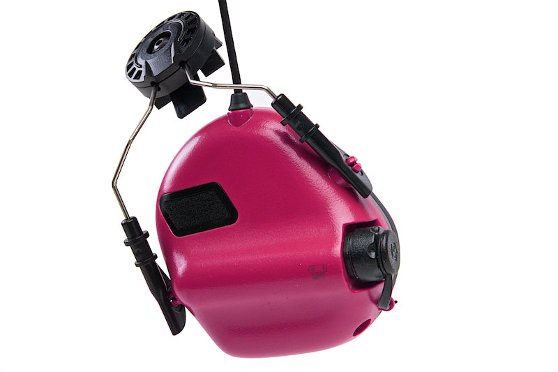 Earmor Hearing Protection Ear-Muff Helmet Version (Pink)
