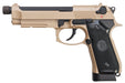 KJ Works M9A1 Full Metal Co2 Pistol  (Threaded Barrel/ Tan)