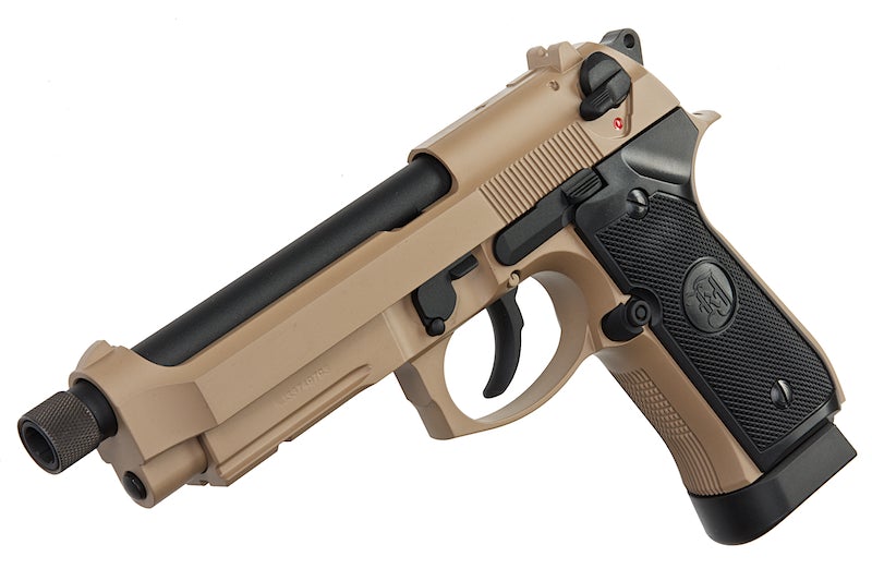 KJ Works M9A1 Full Metal Co2 Pistol  (Threaded Barrel/ Tan)