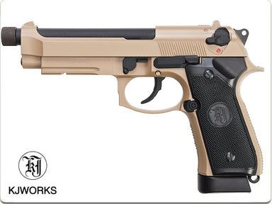 KJ Works M9A1 Full Metal GBB Pistol (Threaded Barrel/ Tan)