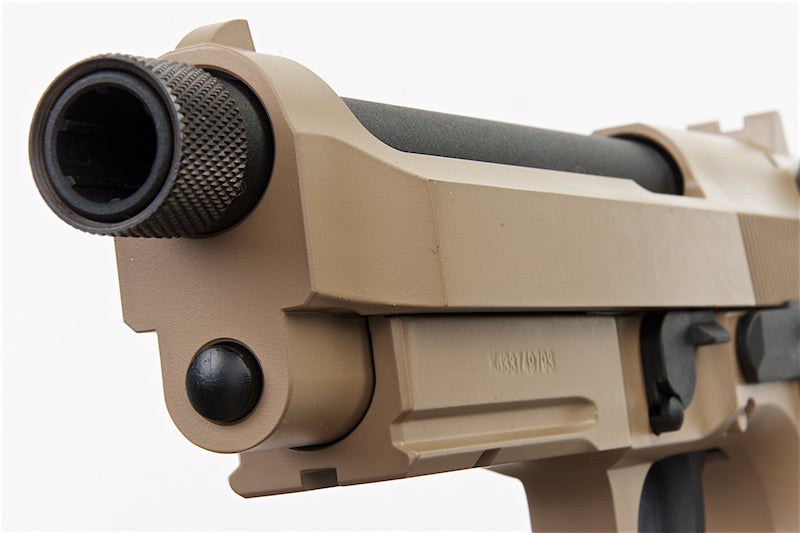 KJ Works M9A1 Full Metal GBB Pistol (Threaded Barrel/ Tan