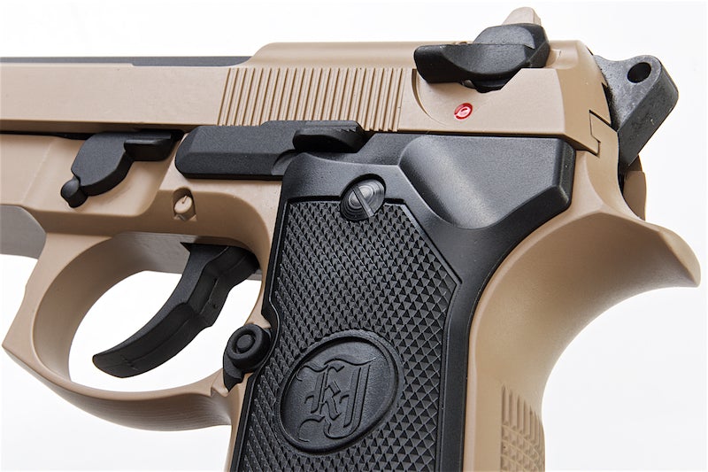 KJ Works M9A1 Full Metal GBB Pistol (Threaded Barrel/ Tan)