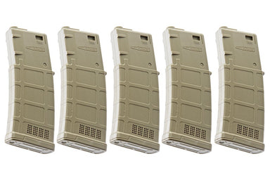 ARES 130rds M4 AMAG Magazine for M4/ M16 AEG (5PCS / Dark Earth)