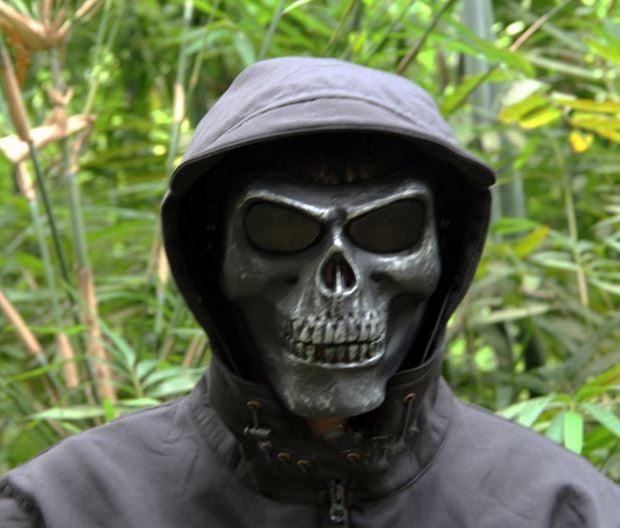 Zujizhe M02 Skull Mask (Silver/ Grey)