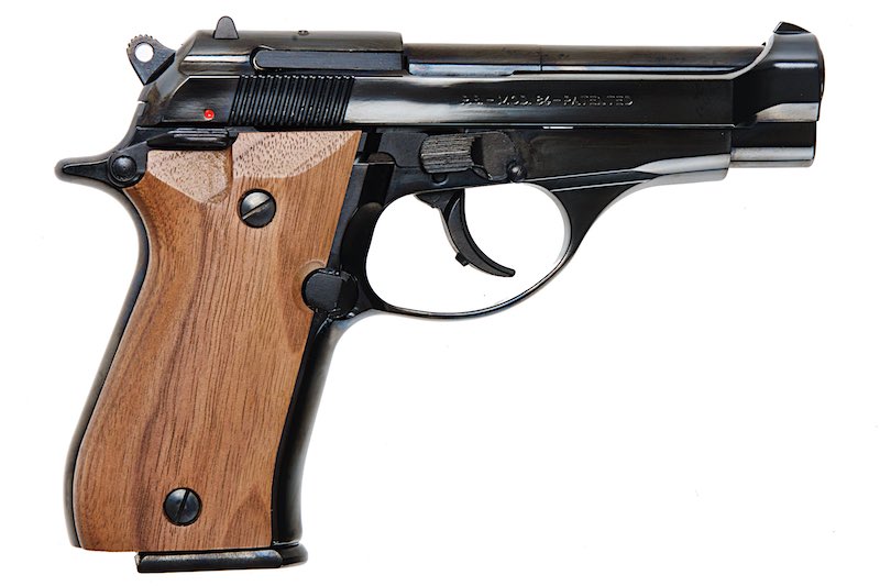 Marushin W Deep Black ABS M84 Model Gun (Walnut Grip)