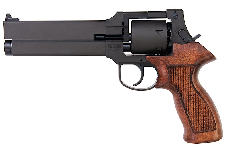 Marushin Mateba Revolver 6mm X-Cartridge Series Black HW Wood Grip Version