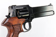 Marushin Mateba Revolver 6mm X-Cartridge Series (Deep Black Version, Wood Grip)