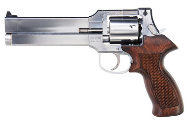 Marushin Mateba Revolver 6mm X-Cartridge Series Silver Wood Grip Version