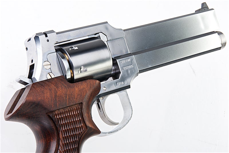 Marushin Mateba Revolver 6mm X-Cartridge Series Silver Wood Grip Version