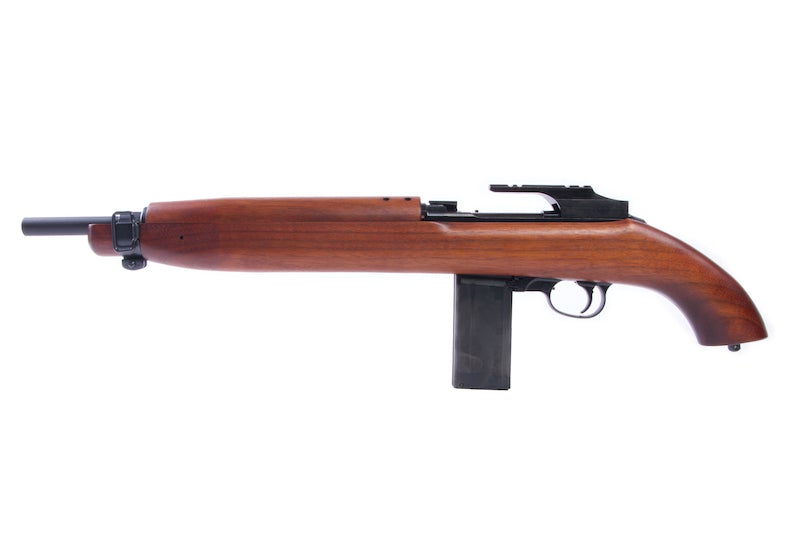 Marushin M1 Short EXB2 Walnut 6mm Co2 Blow Back Rifle (Brass Piston w/ Scope Mount)