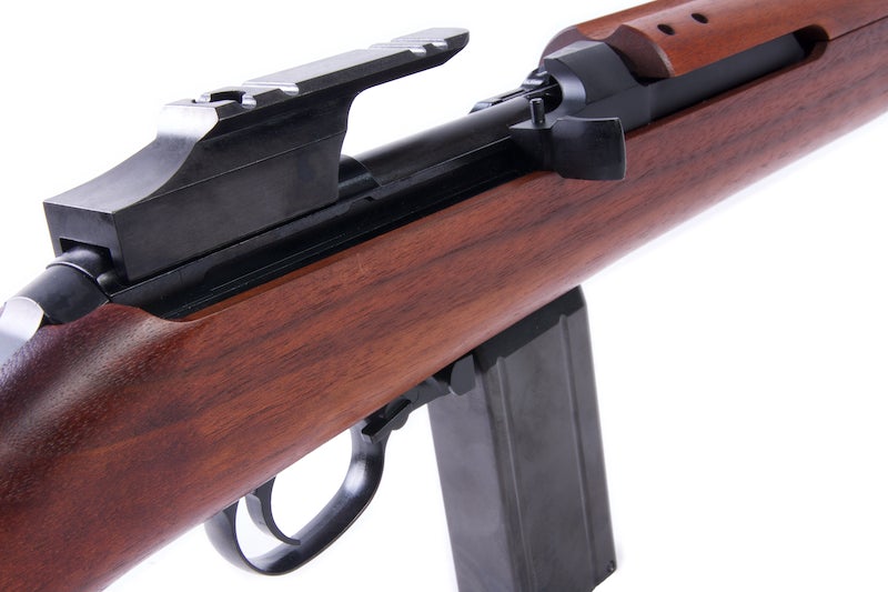 Marushin M1 Short EXB2 Walnut 6mm Co2 Blow Back Rifle (Brass Piston w/ Scope Mount)