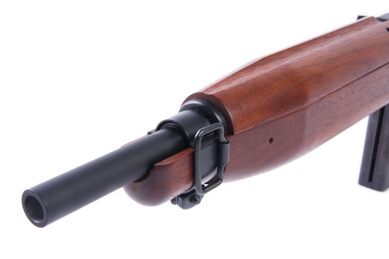 Marushin M1 Short EXB2 Walnut 6mm Co2 Blow Back Rifle (Brass Piston w/ Scope Mount)