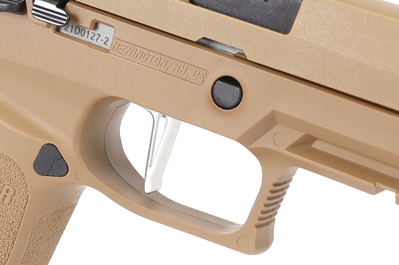 Nine Ball Custom Trigger for SIG AIR M17 P320 Airsoft GBB Pistol (Silver)