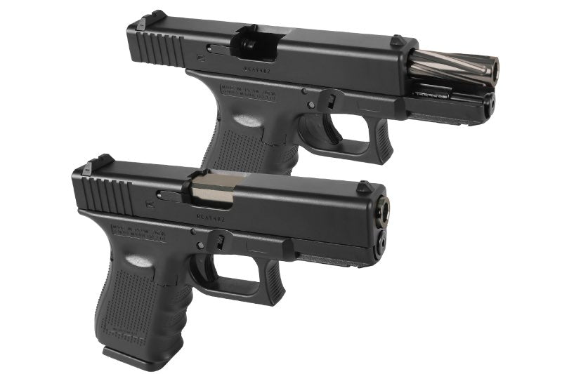 Nine Ball Non-Recoil Fluted Outer Barrel NEO For Marui G19 Gen3/ Gen4 GBB (Gun Metal)