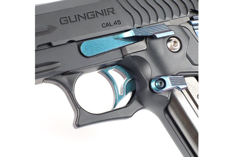 Nine Ball 'Omega' Round ZANSHIN Trigger for Marui Hi-Capa/ Government M1911A1 GBB Pistol (Midori Green)