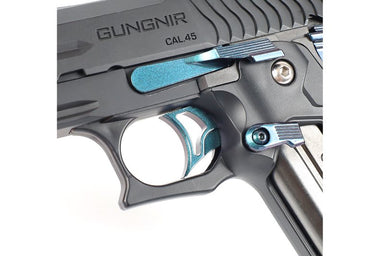 Nine Ball 'Omega' Round ZANSHIN Trigger for Marui Hi-Capa/ Government M1911A1 GBB Pistol (Murasaki Purpl)
