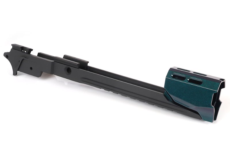 Nine Ball EDGE ZANSHIN MID Frame & Compensator Set for Marui Hi-Capa 5.1 GBB Pistol (Midori Green)