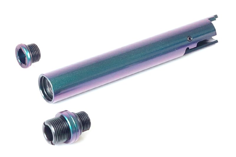 Nine Ball '2Way Fixed' Non-Recoiling ZANSHIN Series Outer Barrel For Marui Hi-Capa 5.1 (Midori Green)