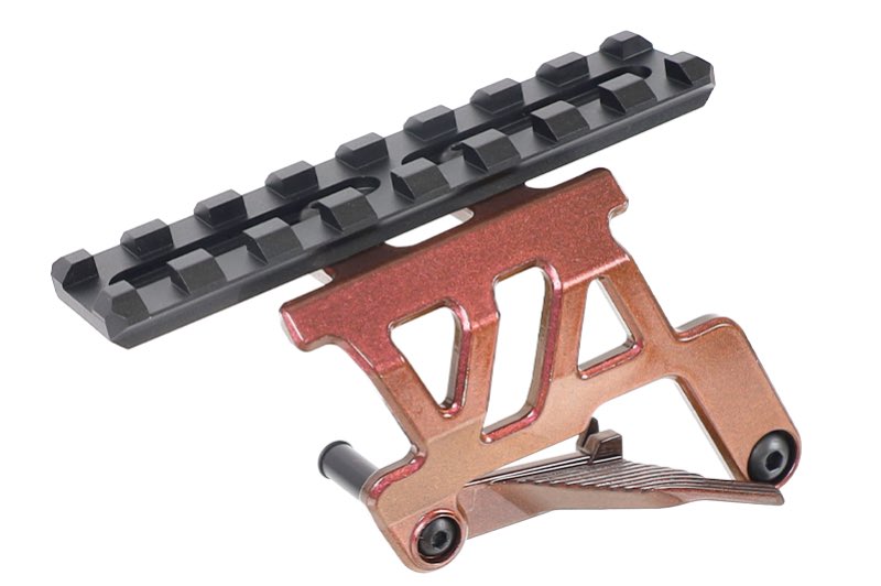 Nine Ball Aluminum ZANSHIN Optic Base Mount NEO for Marui Hi Capa GBB Pistol (Kurenai Red)