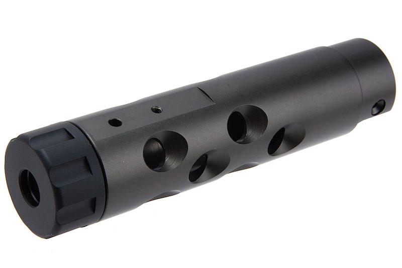 Narcos Airsoft CNC Aluminum Front Barrel Kit (Type 1) for Action Army AAP01 Airsoft GBB Pistol (Titanium Gray)