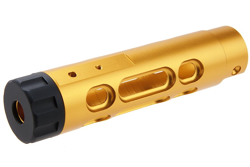 Narcos Airsoft CNC Aluminum Front Barrel Kit (Type 2) for Action Army AAP01 Airsoft GBB Pistol (Gold)