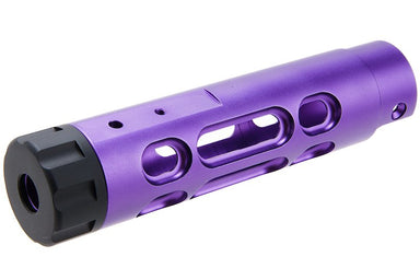 Narcos Airsoft CNC Aluminum Front Barrel Kit (Type 2) for Action Army AAP01 Airsoft GBB Pistol (Purple)