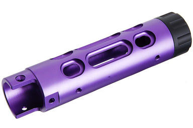 Narcos Airsoft CNC Aluminum Front Barrel Kit (Type 2) for Action Army AAP01 Airsoft GBB Pistol (Purple)