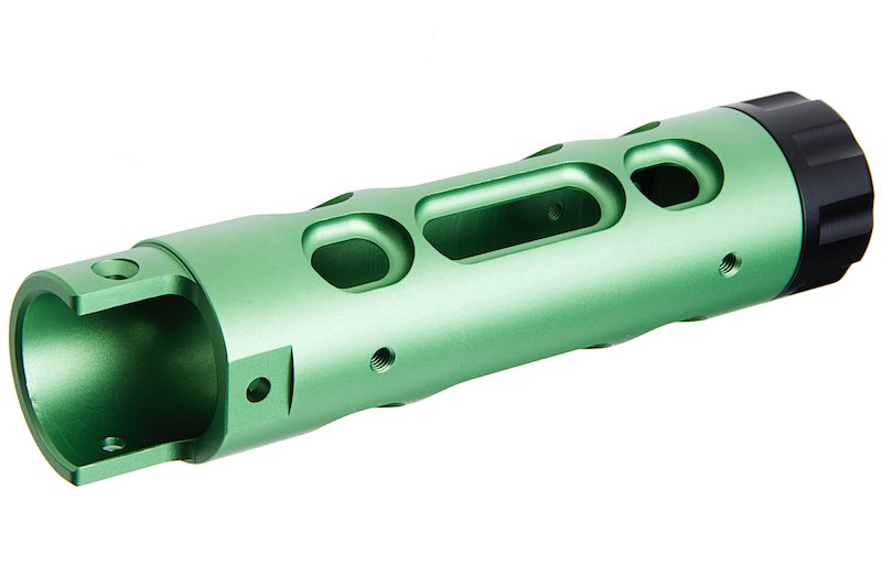 Narcos Airsoft CNC Aluminum Front Barrel Kit (Type 2) for Action Army AAP01 Airsoft GBB Pistol (Green)