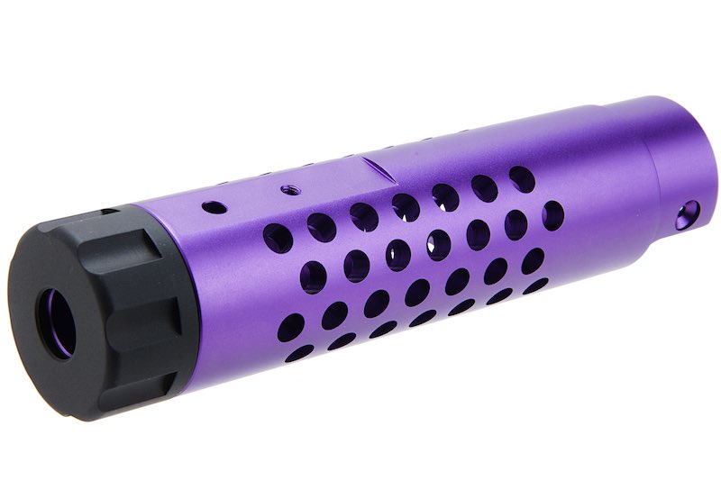 Narcos Airsoft CNC Aluminum Front Barrel Kit (Type 4) for Action Army AAP01 Airsoft GBB Pistol (Purple)