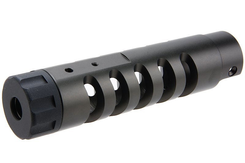 Narcos Airsoft CNC Aluminum Front Barrel Kit (Type 5) for Action Army AAP01 Airsoft GBB Pistol (Titanium Gray)