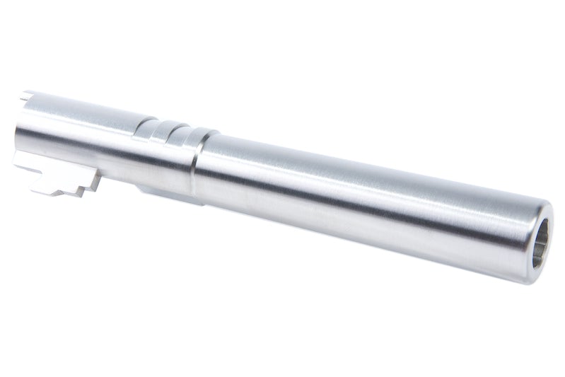 Airsoft Masterpiece .40 S&W Stainless Steel Fix Outer Barrel for Marui Hi-Capa 5.1 GBB Pistol (Silver)