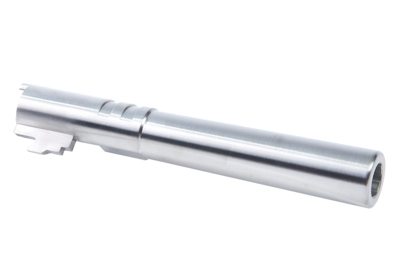 Airsoft Masterpiece .40 ACP Stainless Steel Fix Outer Barrel for Marui Hi-Capa 5.1 GBB Pistol (Silver)