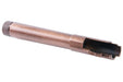 Airsoft Masterpiece Stainless Steel Fix Outer Barrel w/ Thread Adaptor for Marui Hi-Capa 5.1 GBB Pistol (Copper)