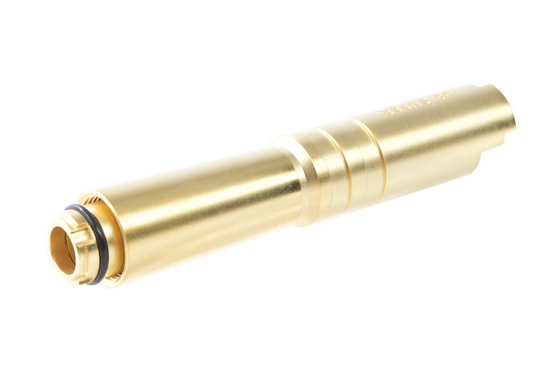 Airsoft Masterpiece .38 Super Fix Outer Barrel for Compensator for Marui Hi-Capa 4.3 GBB Pistol (Gold)
