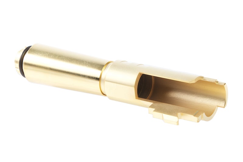 Airsoft Masterpiece .38 Super Fix Outer Barrel for Compensator for Marui Hi-Capa 4.3 GBB Pistol (Gold)