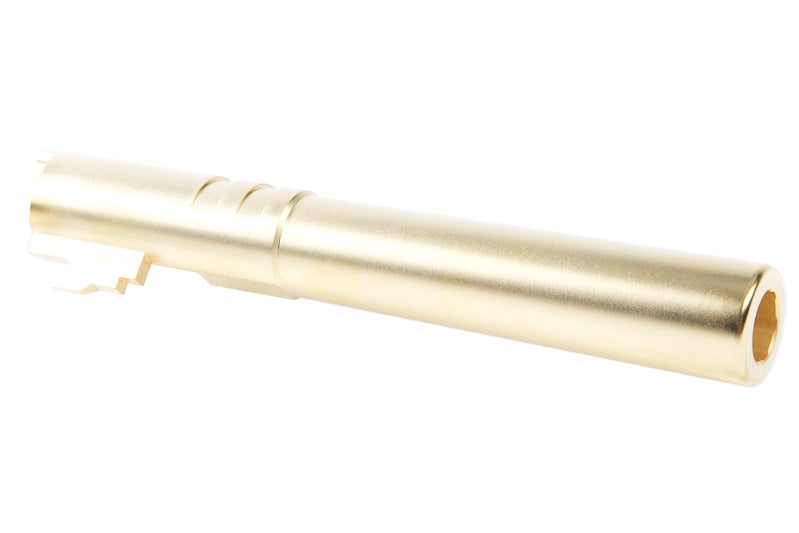 Airsoft Masterpiece .40 S&W Stainless Steel Fix Outer Barrel for Marui Hi-Capa 5.1 GBB Pistol (Gold)